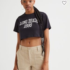 H&M Long Beach 1988 Crop Tee
